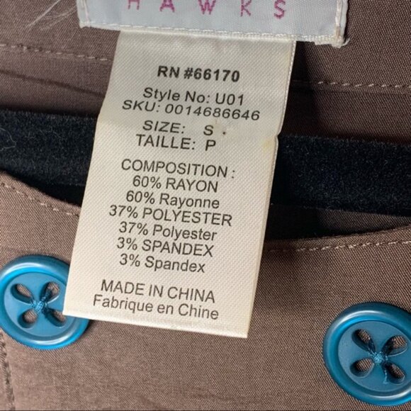 Hawks Buttoned Rayon Blend Tank Dress - Picture 12 of 13